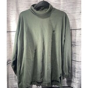 Vintage Timberland Made In Hong Kong Green Longsleeve Turtleneck Shirt Size XL